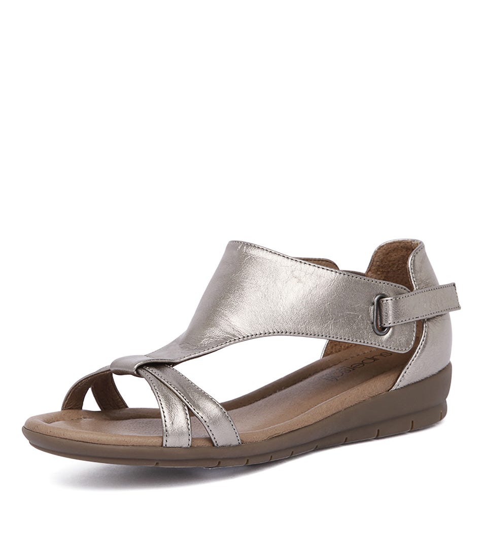 pewter womens sandals